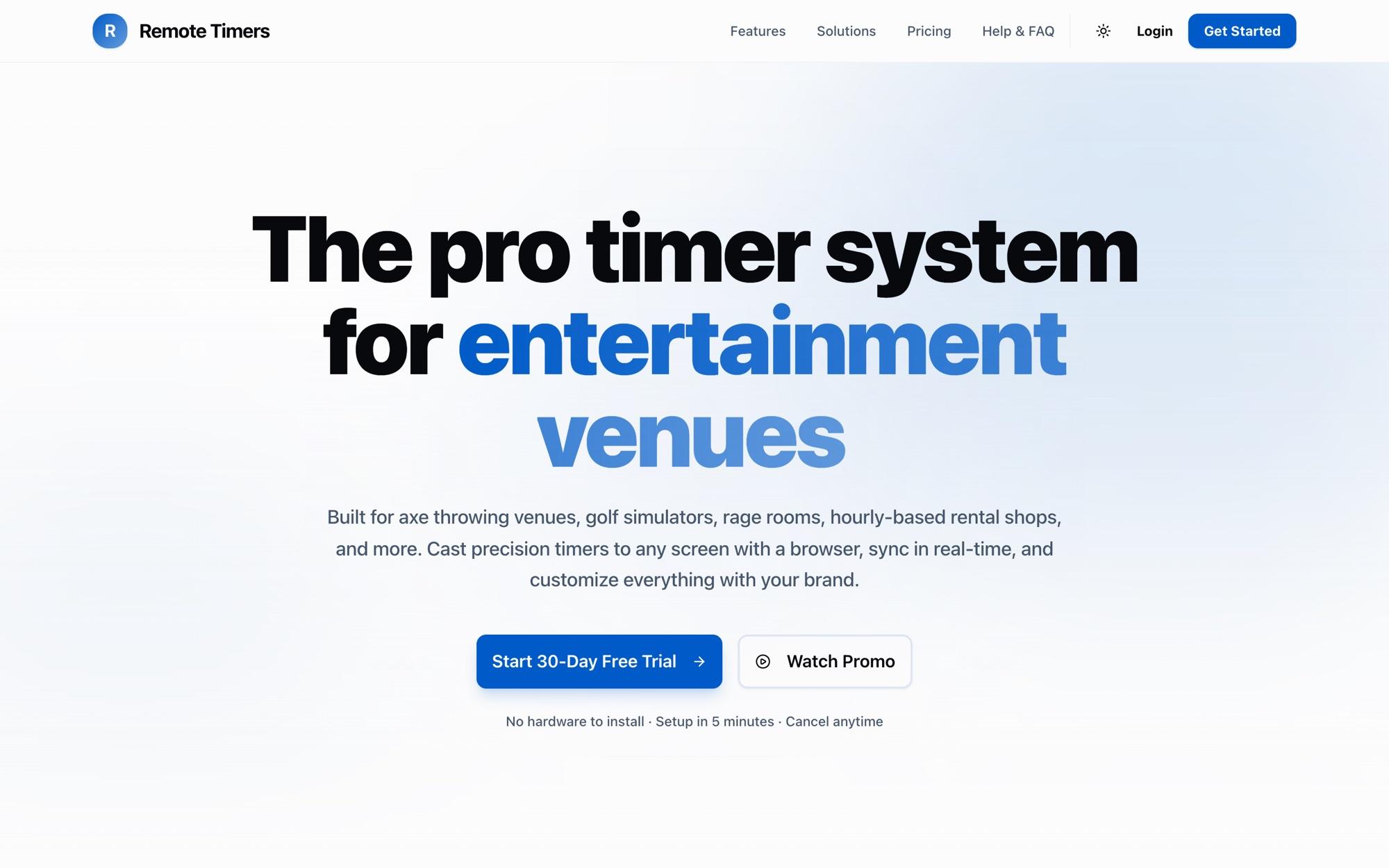 Remote Timers product site