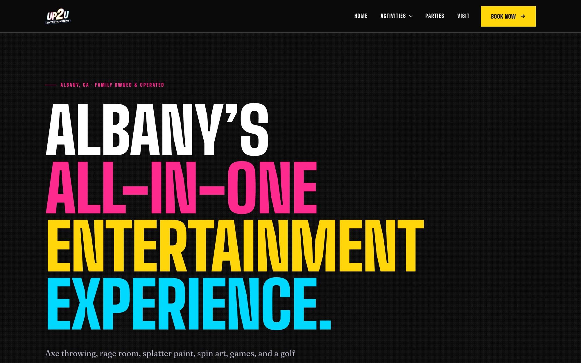 Up2U Entertainment website